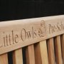 Engraving on bench