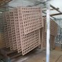 Painted trellis drying in our paint shop