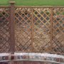 Part of a trellis enclosure for swimming pool