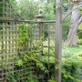 Part of trellis scheme weathered down