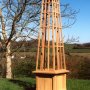 Obelisk on a planter