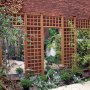 Trelliswork with built in mirrors