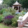 Gazebo in summer garden
