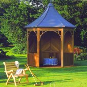 Hexagonal Gazebo with GRP roof